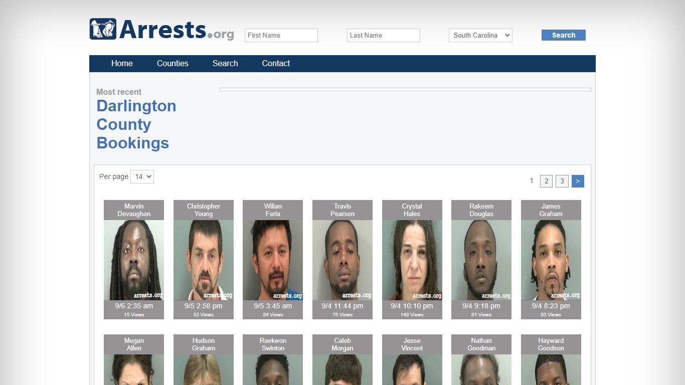 Darlington County Arrests and Inmate Search